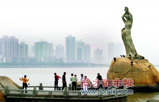 “漁女”已成為珠海標(biāo)志性的景點(diǎn)。資料圖片